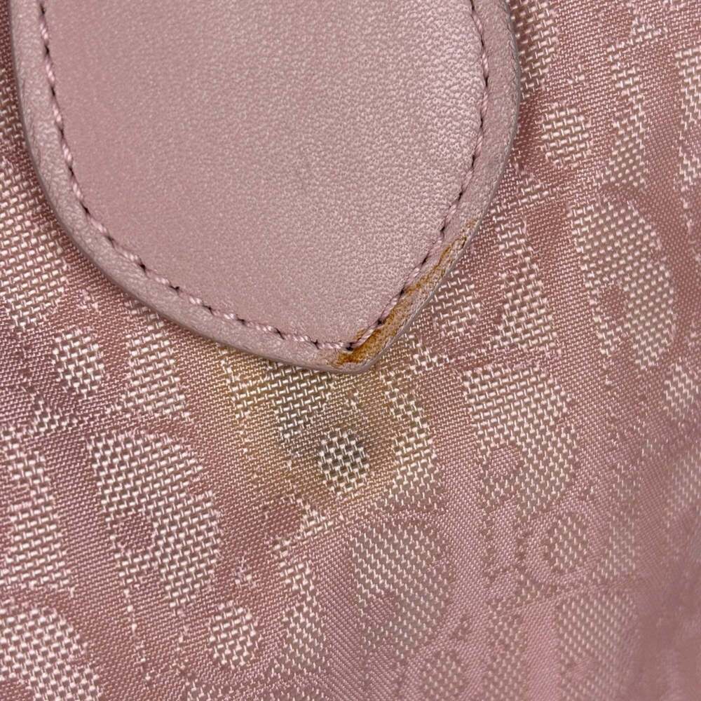 Christian Dior Trotter Pattern Lovely Tote Bag Handbag Nylon Pink Women's - Picture 4 of 10